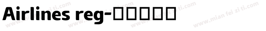 Airlines reg字体转换